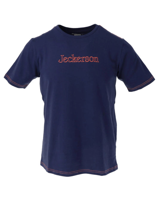 T-shirt en coton bleu Jeckerson