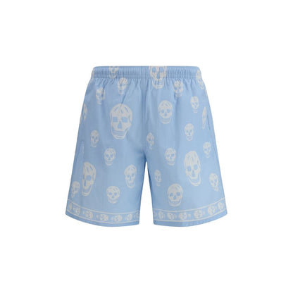 Bermuda Alexander McQueen bleu clair en polyamide