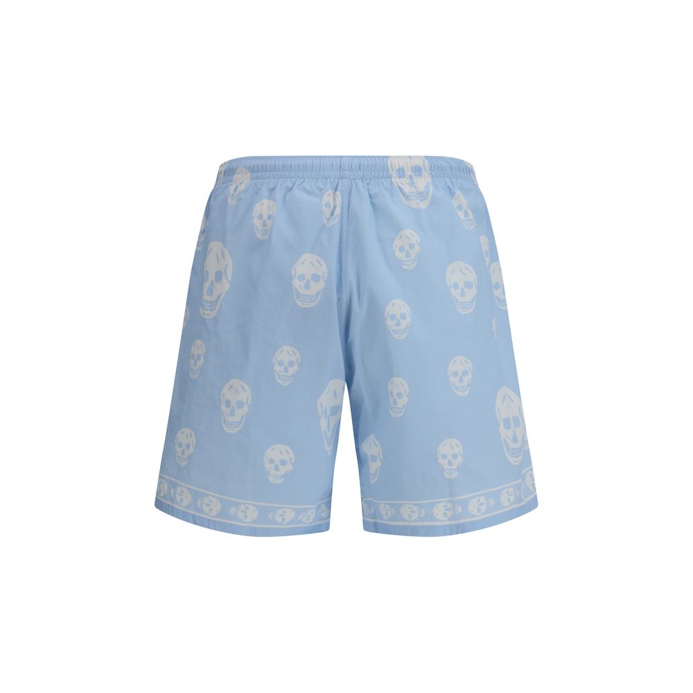 Bermuda Alexander McQueen bleu clair en polyamide