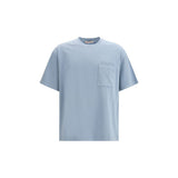 Marni Light Blue Cotton T-Shirt with Chest Pocket