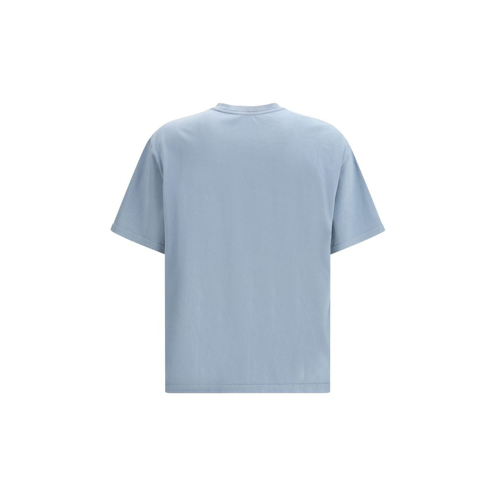 Marni Light Blue Cotton T-Shirt with Chest Pocket