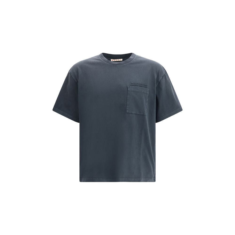 Marni Black Cotton T-Shirt - SS26 Collection