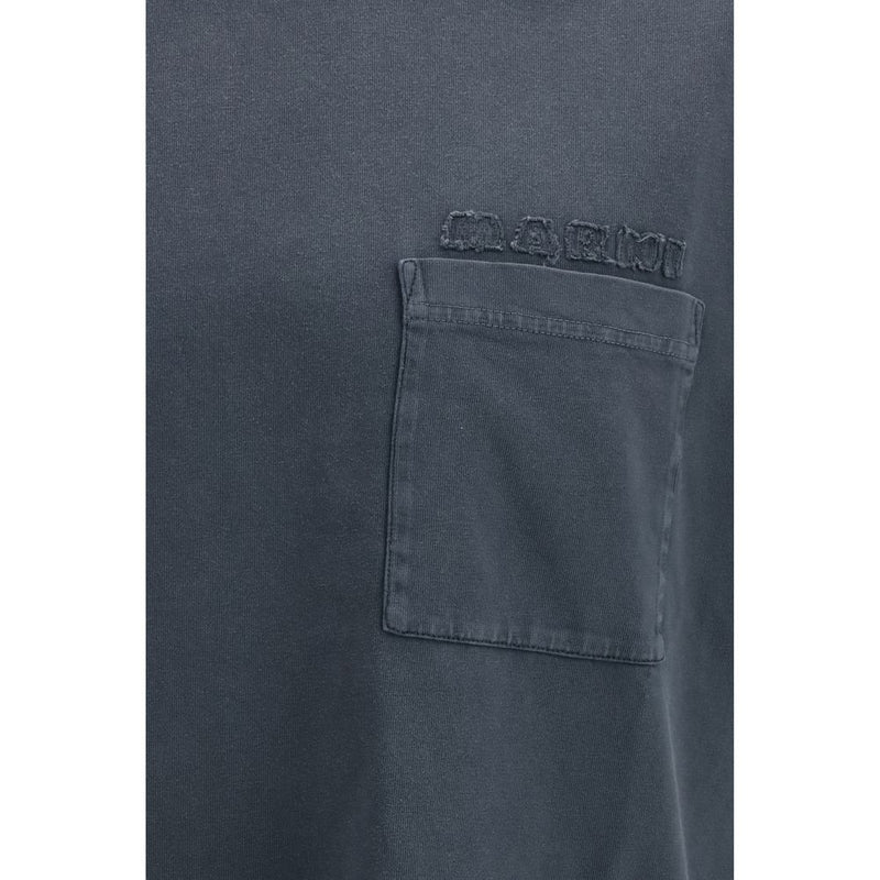 Marni Black Cotton T-Shirt - SS26 Collection