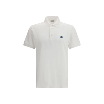Etro White Cotton Polo Shirt