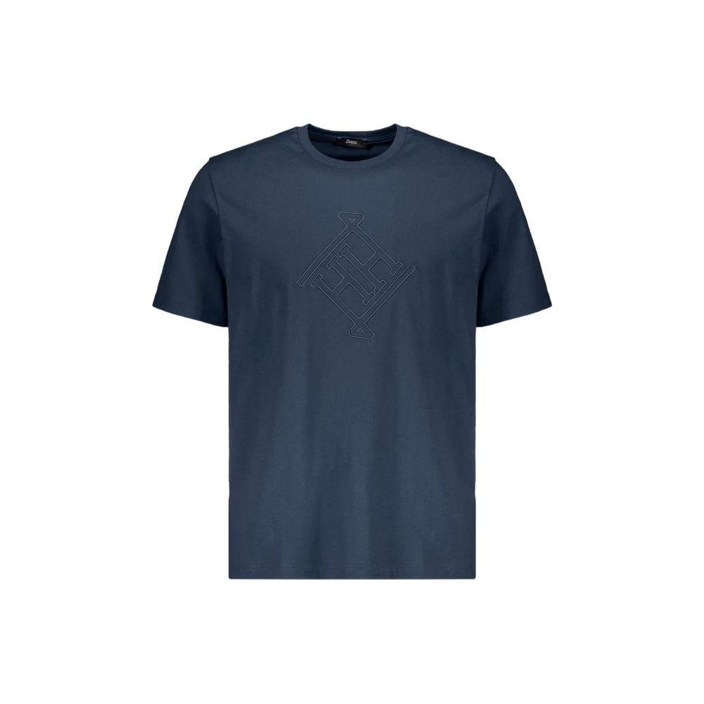 T-shirt Herno bleu en coton