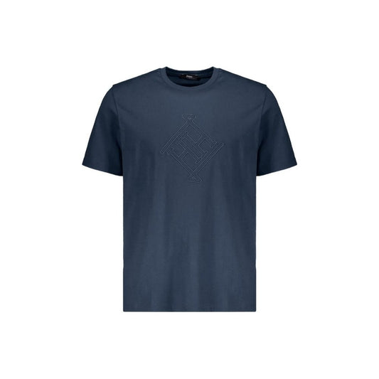 T-shirt Herno bleu en coton