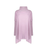 Herno Purple Virgin Wool Poncho for Women - Luxurious Comfort