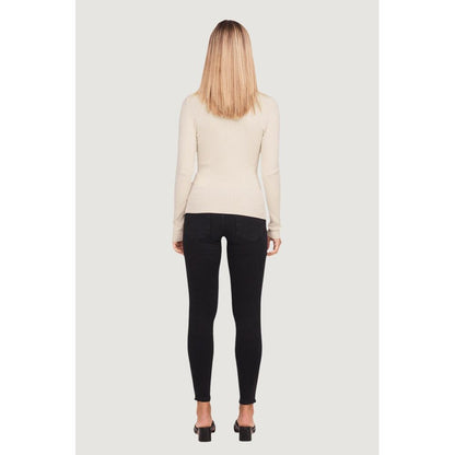 Only Beige Viscose Turtleneck