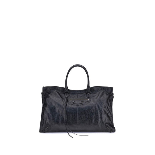 Sac bandoulière Balenciaga Bos Taurus en cuir de veau noir