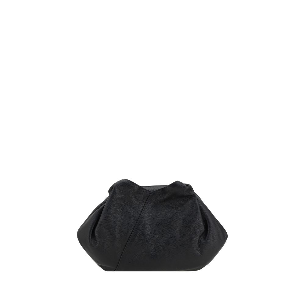 Sac bandoulière MM6 Bos Taurus en cuir de veau noir