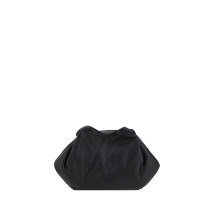 Sac bandoulière MM6 Bos Taurus en cuir de veau noir