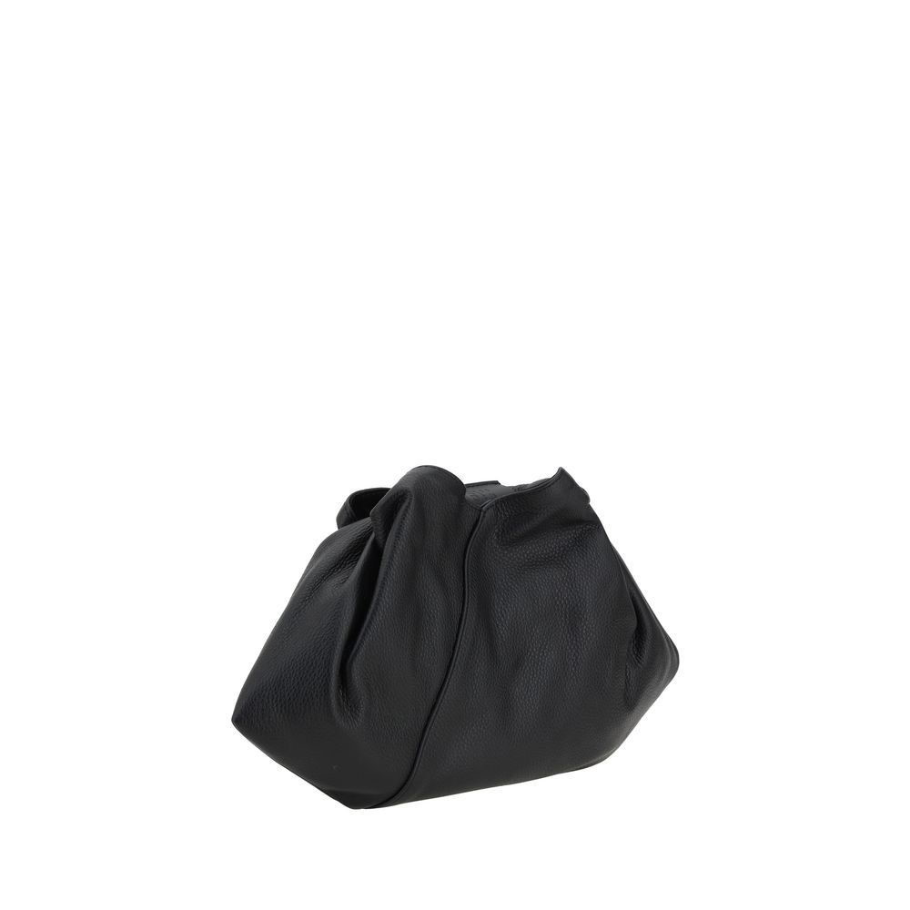 Sac bandoulière MM6 Bos Taurus en cuir de veau noir