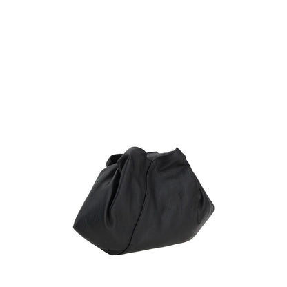 Sac bandoulière MM6 Bos Taurus en cuir de veau noir