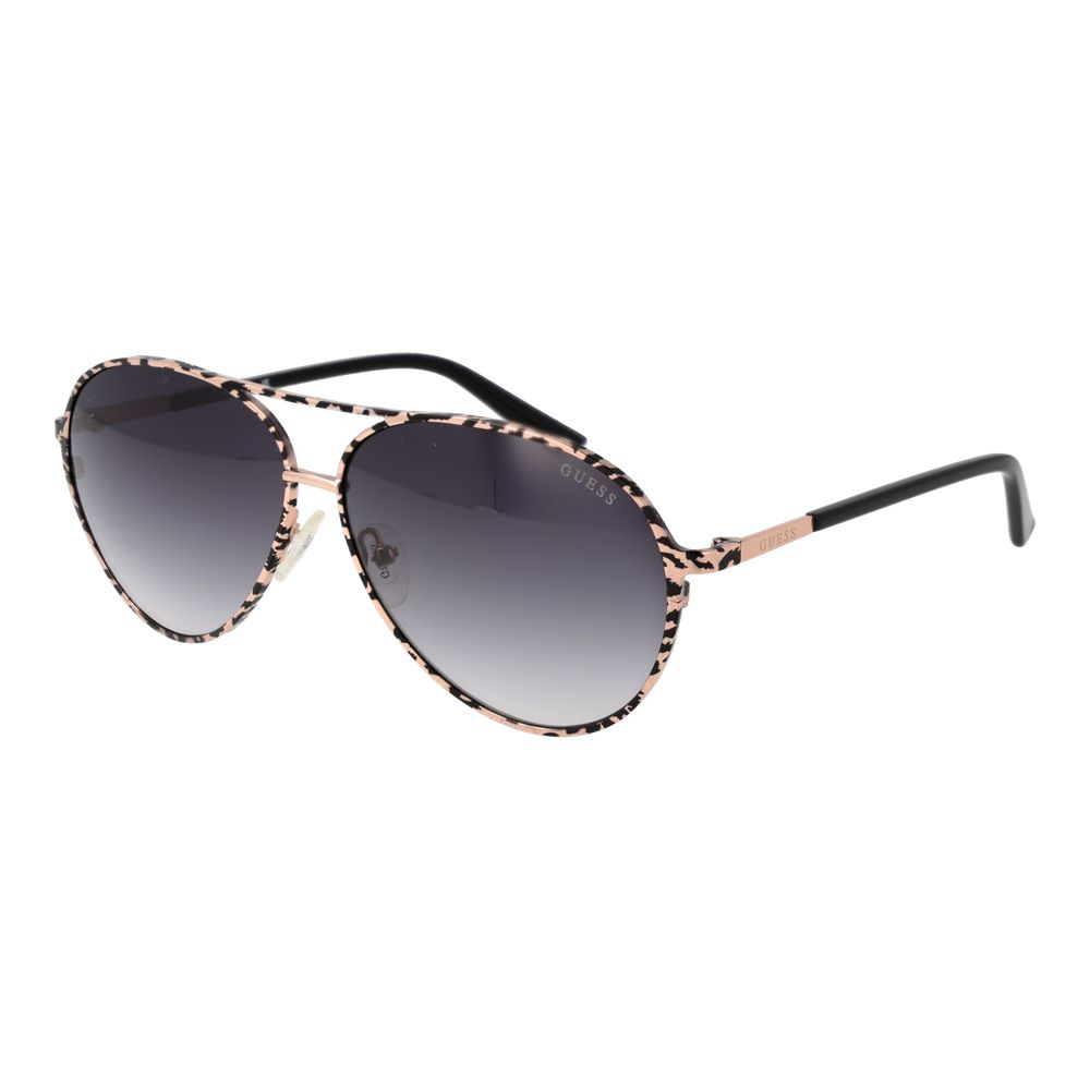 Guess Black Metal Aviator Sunglasses for Women