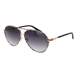 Guess Black Metal Aviator Sunglasses for Women