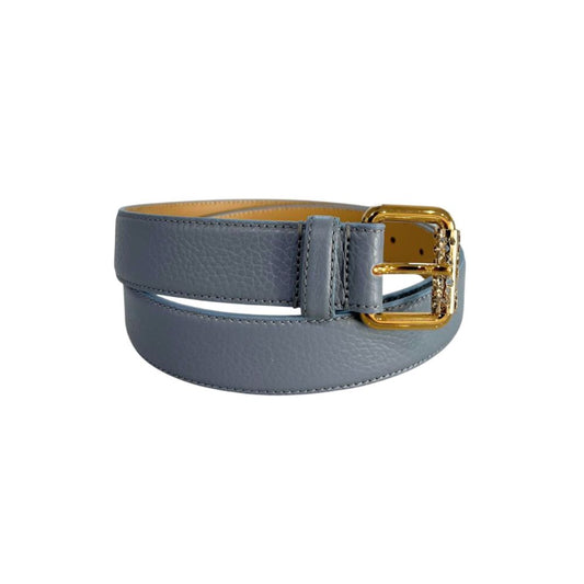 Ceinture femme en cuir bleu bourbonien