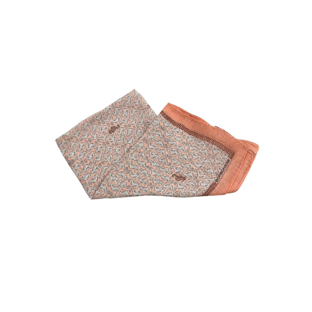 Écharpe en soie rose bourbonienne pour femme