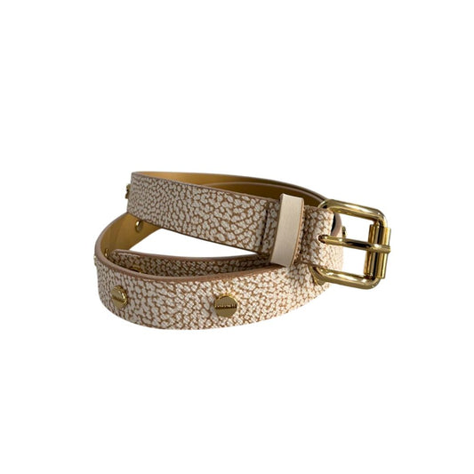 Ceinture femme en polyvinyle beige bourbonais