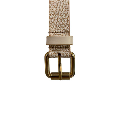 Ceinture femme en polyvinyle beige bourbonais