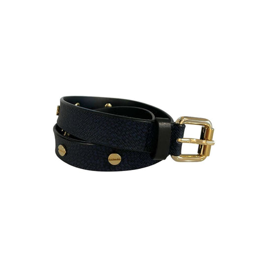 Ceinture femme en polyvinyle bleu bourguignon