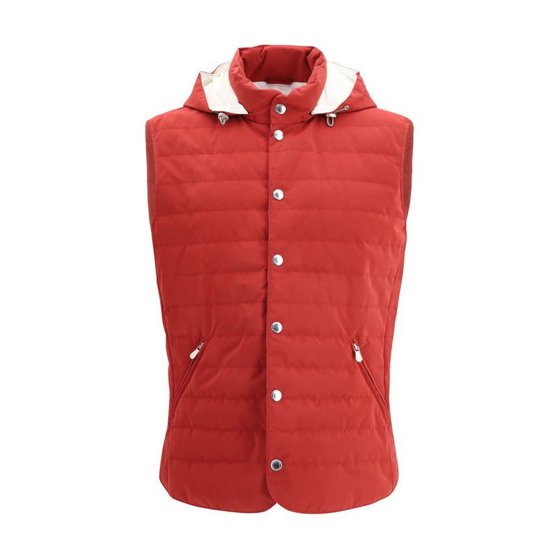 Brunello Cucinelli Multicolor Down Vest for Men