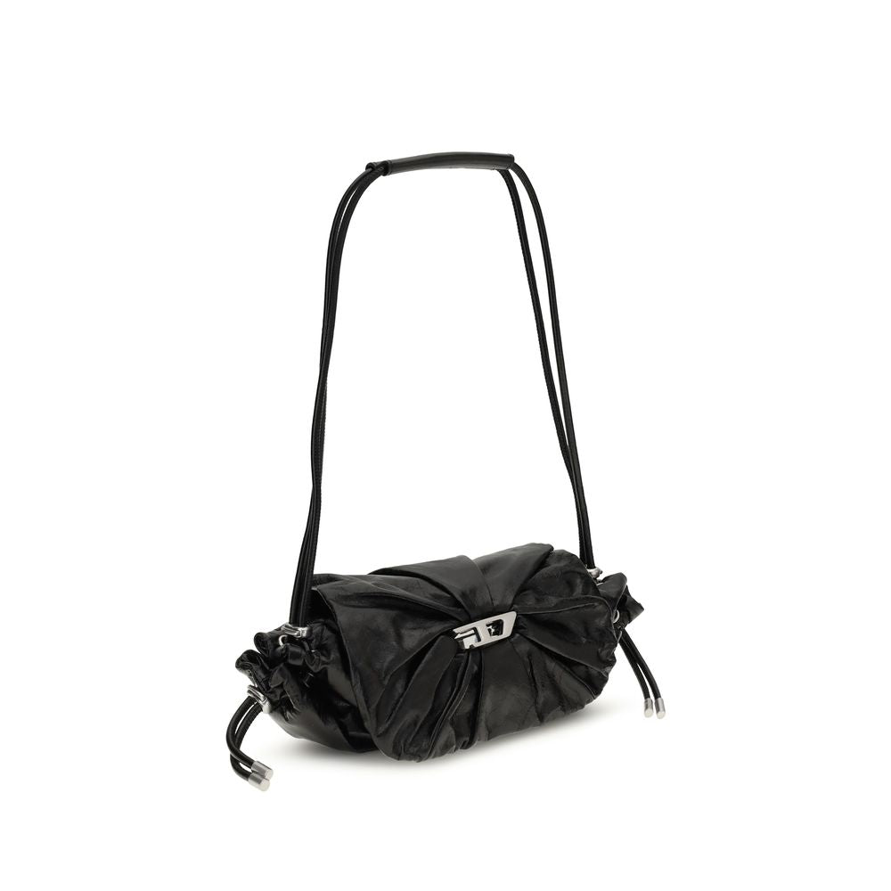 Sac bandoulière Diesel Bos Taurus en cuir de veau noir