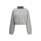 Miu Miu Gray Cotton Sweatshirt for Women - Stylish & Comfortable