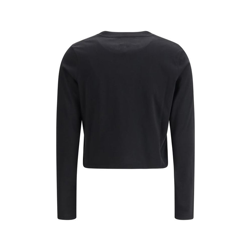 Loulou De Saison Masal T-Shirt Noir en Coton à Manches Longues