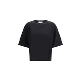 Loulou De Saison Osis Black Cotton T-Shirt for Women