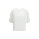 Loulou De Saison Osis White Cotton T-Shirt for Women
