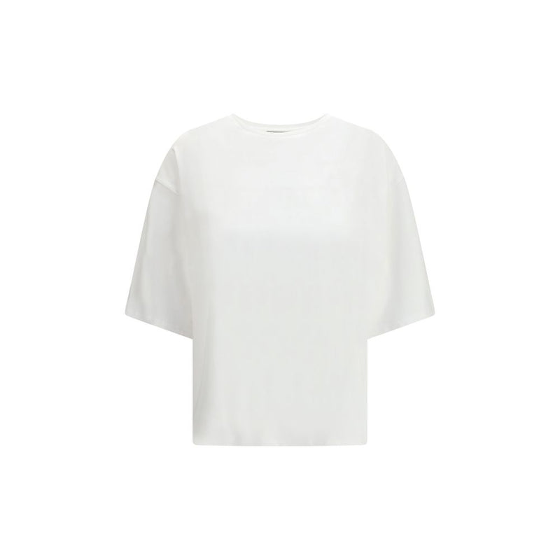 Loulou De Saison Osis White Cotton T-Shirt for Women