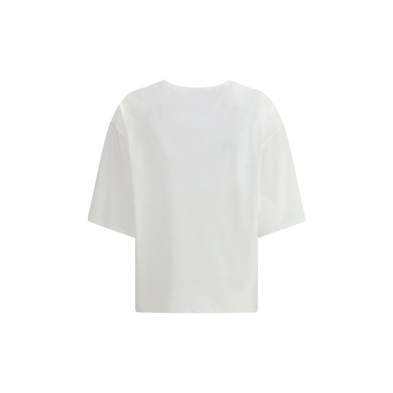 Loulou De Saison Osis White Cotton T-Shirt for Women