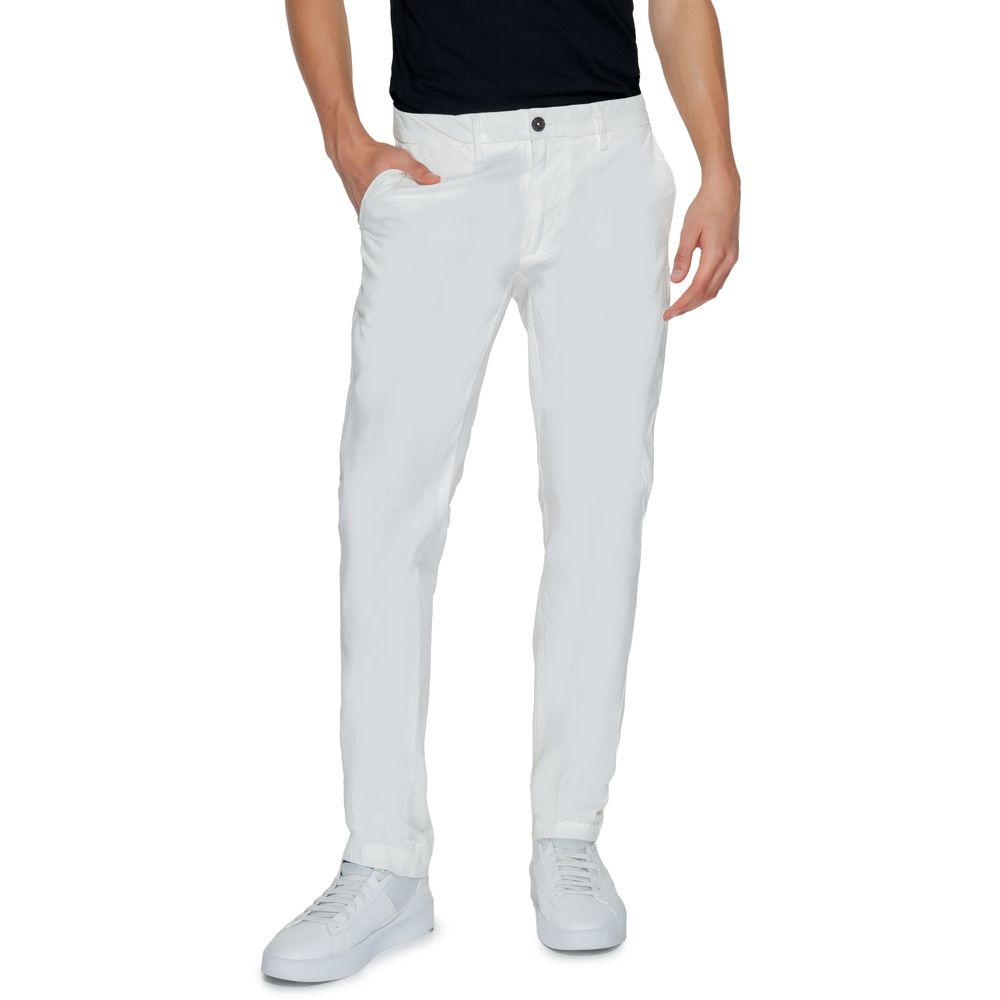 Pantalon chino en coton blanc Borghese