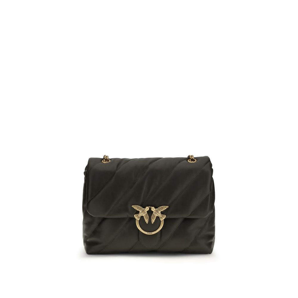 PINKO Bicolor Calf Leather Bos Taurus Shoulder Bag - Élégance et Praticité
