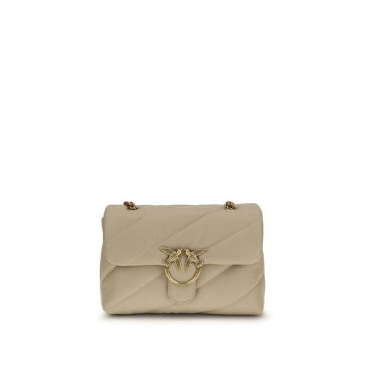 Sac bandoulière PINKO Bos Taurus en cuir de veau beige