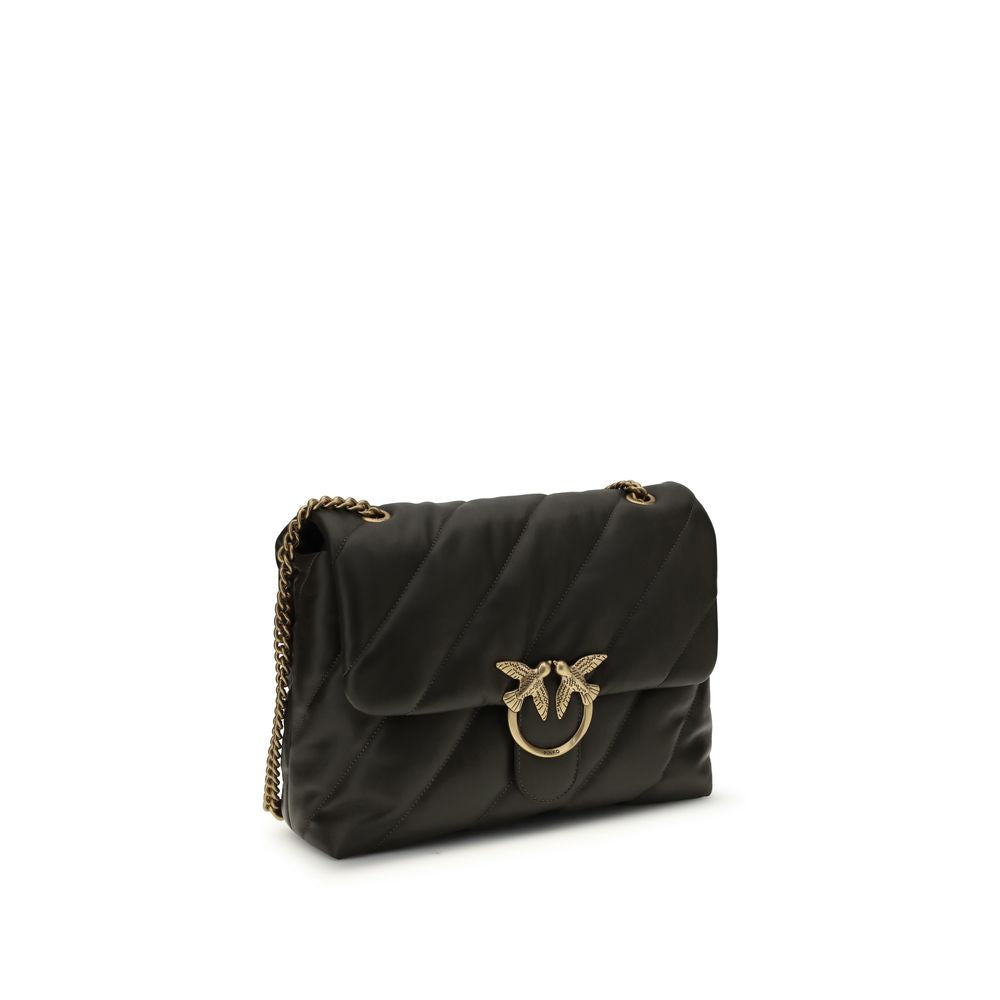 PINKO Bicolor Calf Leather Bos Taurus Shoulder Bag - Élégance et Praticité