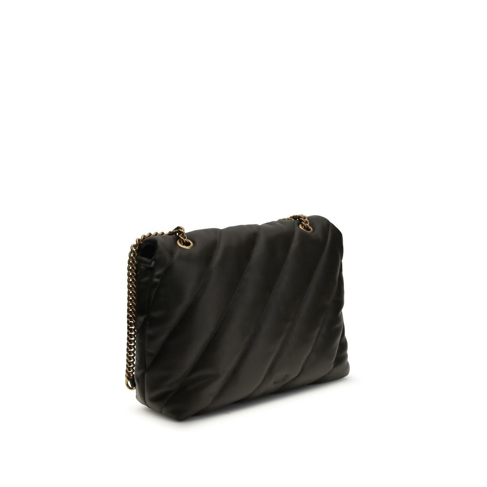 PINKO Bicolor Calf Leather Bos Taurus Shoulder Bag - Élégance et Praticité