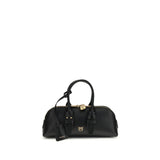 PINKO Black Calf Leather Bos Taurus Shoulder Bag