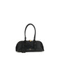 PINKO Black Calf Leather Bos Taurus Shoulder Bag