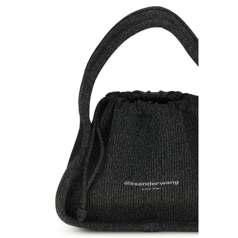 Alexander Wang Ryan Large Shoulder Bag in Black Polyester