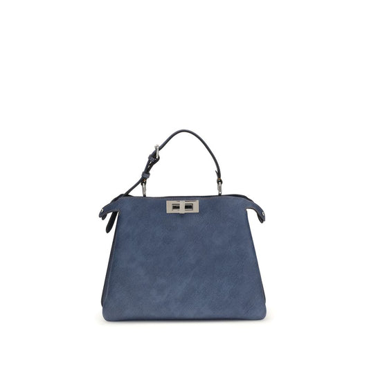 Sac bandoulière Fendi Bos Taurus en cuir de veau bleu