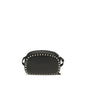 Valentino Garavani Black Calf Leather Bos Taurus Shoulder Bag