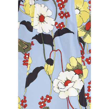 Jupe midi en coton multicolore Marni