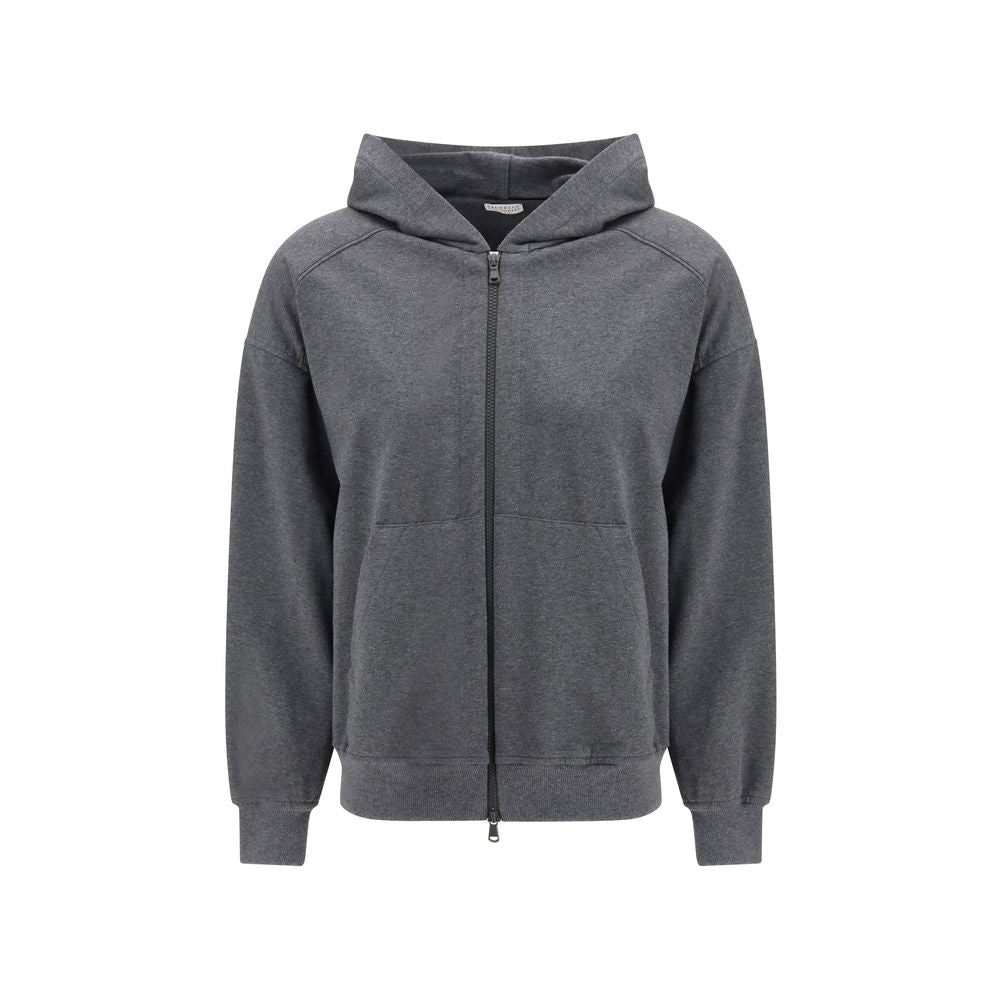 Brunello Cucinelli Gray Cotton Sweatshirt for Women