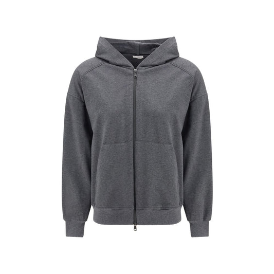 Brunello Cucinelli Gray Cotton Sweatshirt for Women