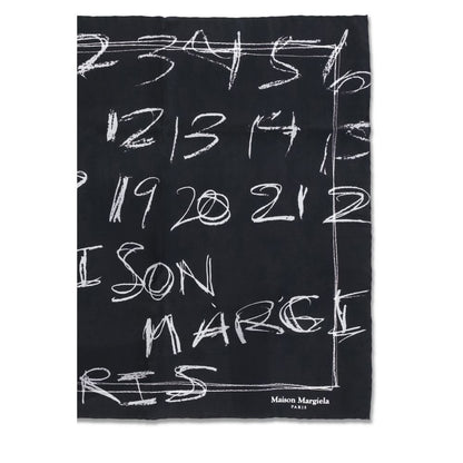 Margiela Black Silk Scarf
