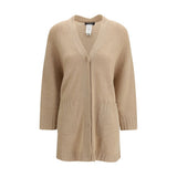 Fabiana Filippi Beige Fleece Wool Cardigan for Women