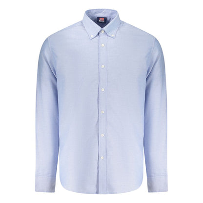 Chemise homme en coton Azzurro Norvège 1963