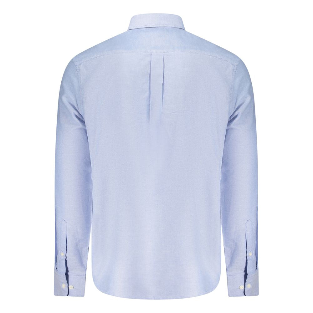 Norway 1963 Azzurro Cotton Men's Shirt - Sophisticated Style