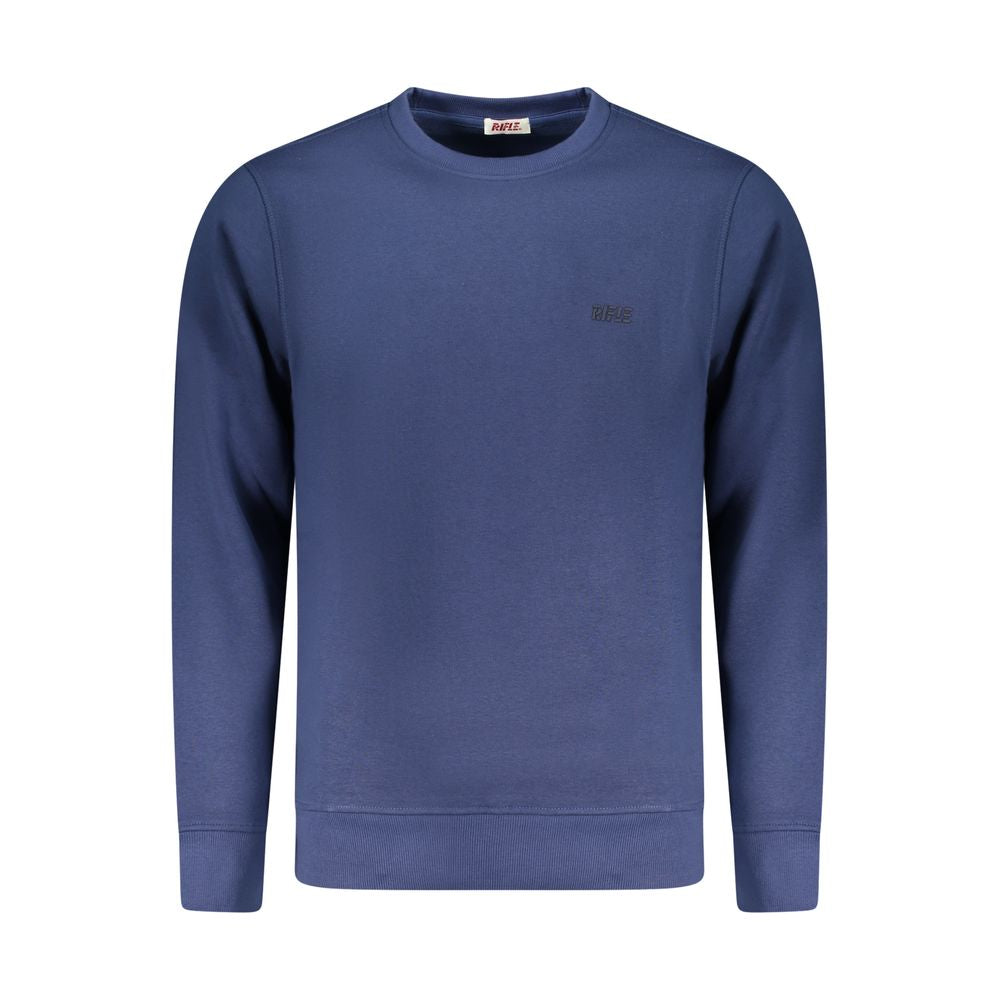 Rifle Blue Cotton Sweatshirt for Men - Stylish Comfort